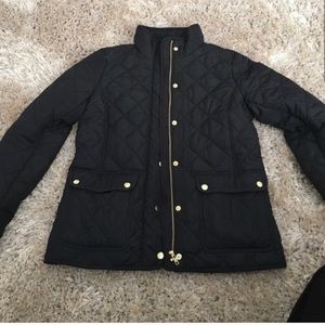 J crew quilted coat